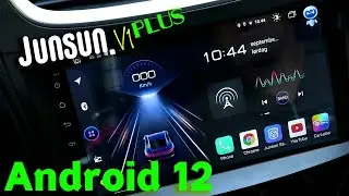 Junsun V1 Plus Android 12 Headunit - Bilradio med Wireless Android Auto og Apple Carplay