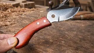 From Broken Pruning Shears to a Handmade Knife