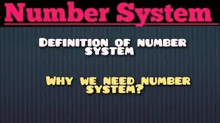 Computer work with number system introduction Binary System #computer #numbersystem
