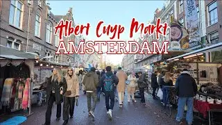 📍🇳🇱 4K Albert Cuyp Markt Walk | Amsterdam, Netherlands | 2025