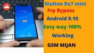 Walton RX7 Mini  frp Bypass|Walton RX7 Mini Google Account unlock | frp unlock Rx7 mini no pc,