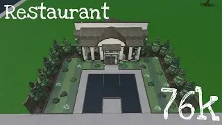 Bloxburg Speed build | Restaurant | 76k