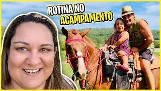 Nossa ROTINA no ACAMPAMENTO (Dormimos na BARRACA MANSÃO GIGANTE) - Clau Santana