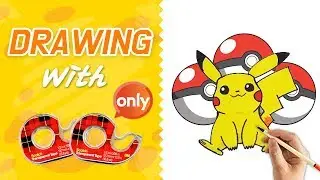 Drawing with Tape: Pikachu