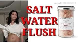 SALT WATER FLUSH / To clean your colon and to loss weight use sea salt or pink Himalaya salt