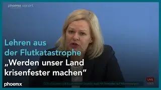 Bundespressekonferenz zu Bevölkerungsschutz und zum Jahrestag der Flutkatastrophe