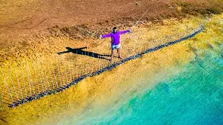 (World Record) Fishing With 100 Fishing Rods