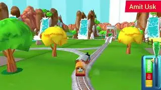 Hlorful Train Shed Animation | Thomas Style Engine & Railway Turntable Fun 😊😊