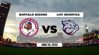 GAME RECAP: Buffalo Bisons vs Lehigh Valley IronPigs 6/28/2025