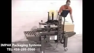 Highlight's Magnum 2300 SD U Uniform Case Sealer Sealing A Box