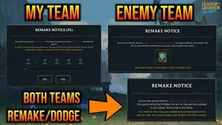 PEOPLE ARE NOW ABUSING THIS FEATURE THE REMAKE/DODGE SYSTEM OF WILD RIFT!