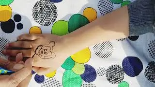 Mickey mouse  design with hena | step by step  full design | subscirbe@AsifasHenaArt-236