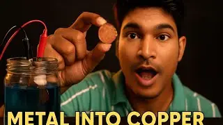 Lohe Ko Tambe Mein Badal Diya! | Electroplating Science Experiment at Home | Lemon & Salt Trick