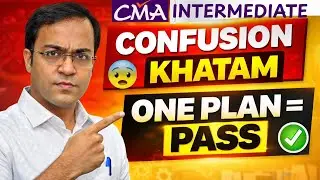 CMA Inter One Group Study Plan 2026  Clear in First Attempt 😱🔥 (June & Dec)