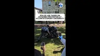 Police use Taser on detained protester at Atlanta's Emory University