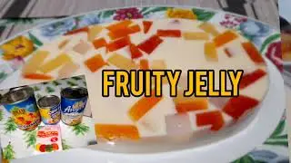 How to make FRUITY JELLY  RECIPE#fruitcocktailjelly#fruityjelly|Lorie Ann's Vlog