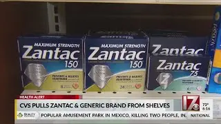 Popular heartburn drug, Zantac, pulled off market