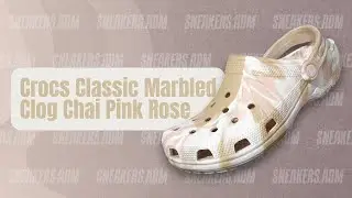 Crocs Classic Marbled Clog Chai Pink Rose - 206867-2YA - @sneakersadm - #crocs #crocsclog #marbled