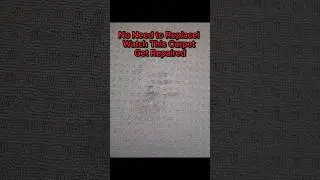 Carpet Repair Tutorial: Save Money, Fix It Yourself #satisfying#satisfaction