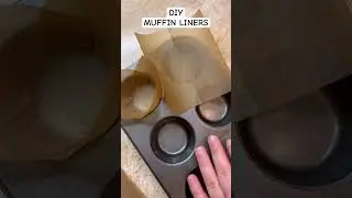 DIY MUFFIN LINERS 🧁 #diy #muffins #liners #recipes #cupcake #food #howto #doityourself #cooking