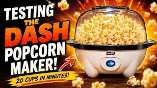 Testing out the dash smartstore stirring popcorn maker