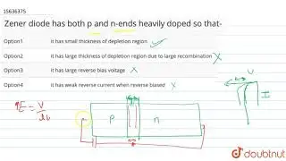 Zener diode has both p and n-ends heavily doped so that-