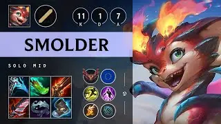 Smolder Mid vs Ahri - EUW Grandmaster Patch 25.S1.2