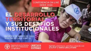 Conferencias Serie 2030: El desarrollo territorial y sus desafíos institucionales*