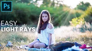 How to Add Sun Rays in Photoshop | Create Light Rays | Easy Photoshop Tutorial