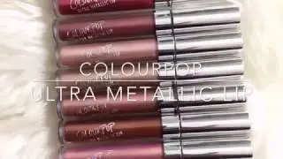 Colourpop Ultra Metallic Lip Swatches | DollStation