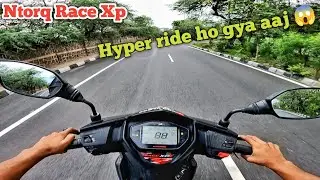 Aaj toh betaal ke sath hyper ride ho gya 😱 | ntorq race xp