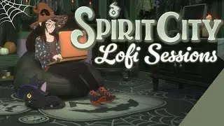 SPIRIT CITY LOFI SESSIONS 🎃💚 | SPOOKY ROOM DECORATING NO COMMENTARY
