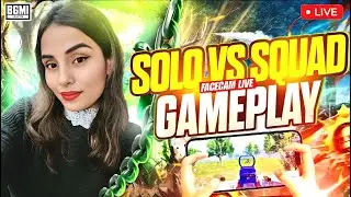 🔥BEST #1 GIRLGAMER GAMEPLAY😍 | SOLO VS SQUAD GAMEPLAY!! | BGMI LIVE #shorts #shortsfeed #pubgmobile