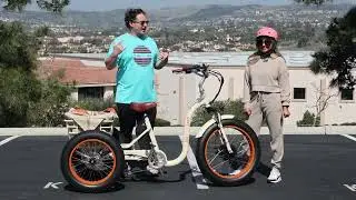 Electric Tricycle Review: Short Riders Love this Fat Tire E Trike! 3 Wheel EBike Test Ride
