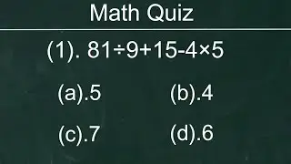 Can You Solve 5th Grade Math Simplification Test | Math Quiz