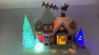 Story Telling House Twas the Night Before Christmas LED Lighting
