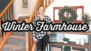 WINTER CLEAN + DECORATE WITH ME 2020 // FARMHOUSE DECORATING IDEAS AFTER CHRISTMAS // COZY HOME TOUR