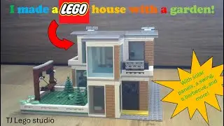I made a Lego house with a garden!