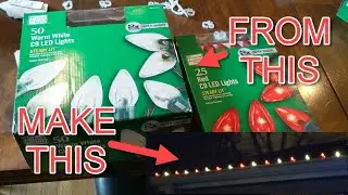 Make red and white alternating LED C9 Christmas string lights