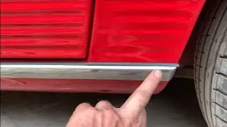 Mercedes R107 SL chrome sill trim