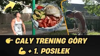 Cały trening g&oacute;ry 🔥 REKORD podciągania + POMPKI na poręczach i pierwszy posiłek | Patryk2703