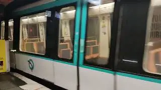 RATP metro MF-88 saliendo de place des fetes