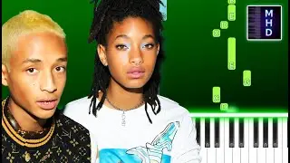 Jaden Smith - PCH ft. Willow Smith (Piano Tutorial Easy)