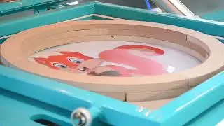 UV printed acrylic blow forming with vacuum forming machine BSX-600 from BYTCNC China