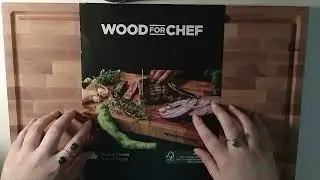 asmr |no talking| fast tap scratch on birch wood cutting board