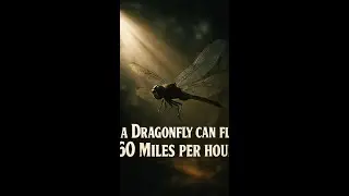 A Dragonfly Can Fly 60 Miles Per Hour #Animals