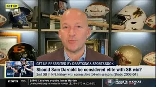 GET UP | Tim Hasselbeck says a Super Bowl win would make Darnold elite in Patriots&ndash;Seahawks preview
