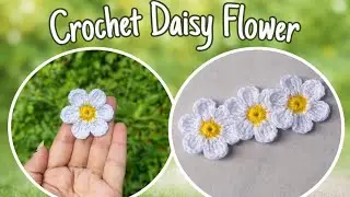 Crochet a Daisy in 5 Minutes! 🌼 Fast & Easy Flower Tutorial 