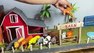 Safari Animal Figurines Diorama | Quiet and Gentle Play