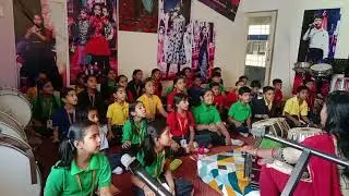#Me & my music students #KDPS Durg ,Bhilai  music Teacher SULATA GOSWAMI.